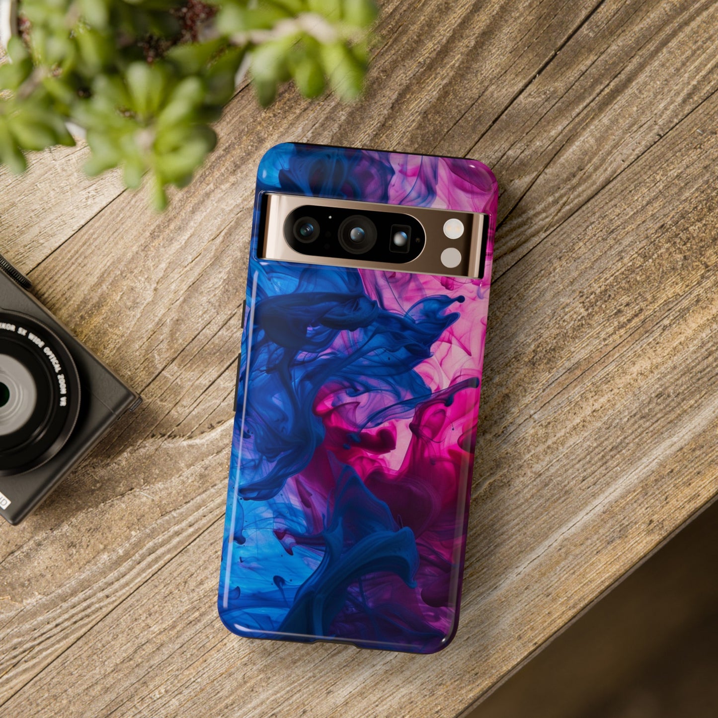 Magenta and Blue Color Explosion Phone Case