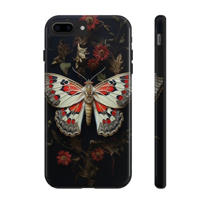 Deadhead Moth Gothic Floral Aesthetic Dark Academia iPhone Case | Embrace Mysterious Elegance