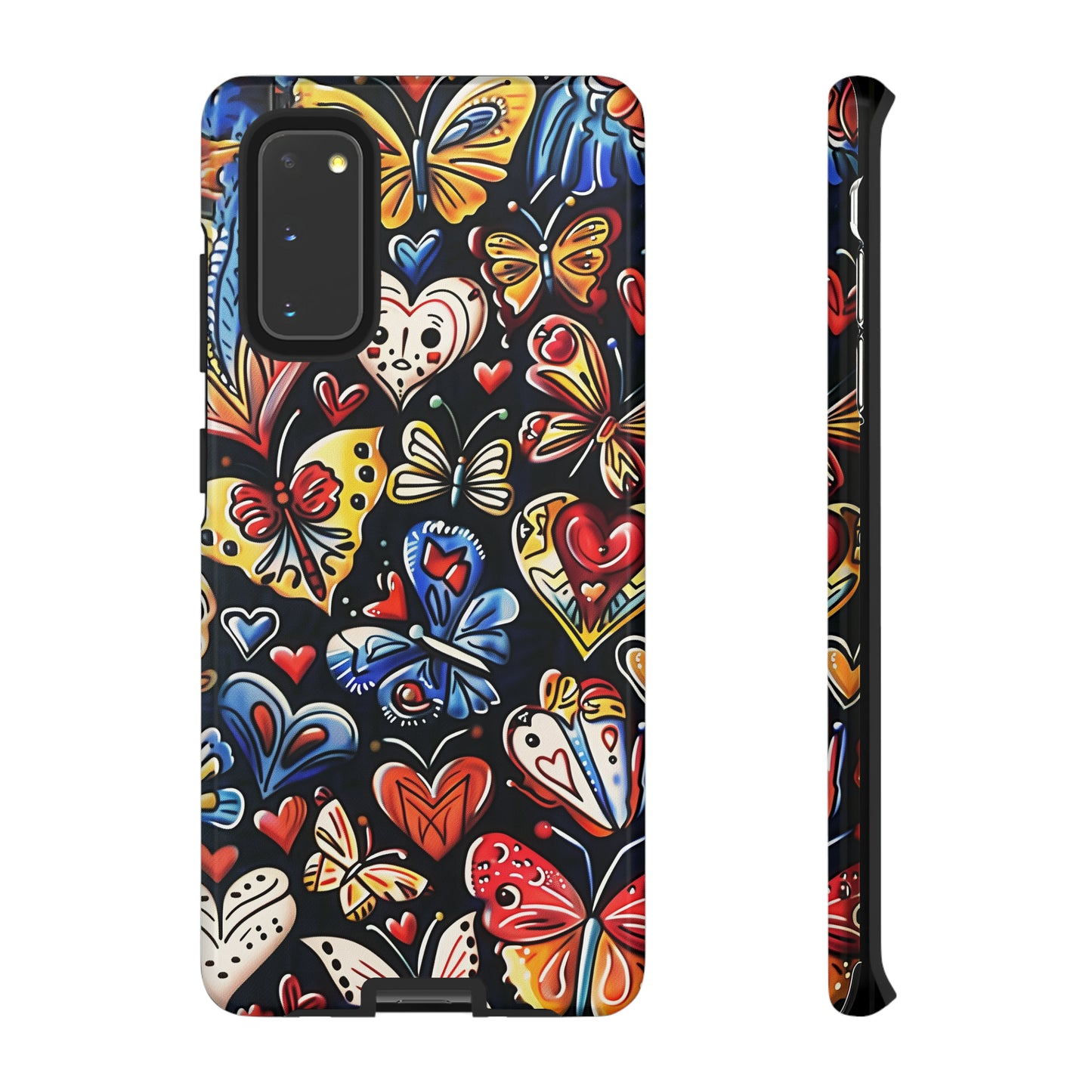 Butterfly Magic Hearts Phone Case