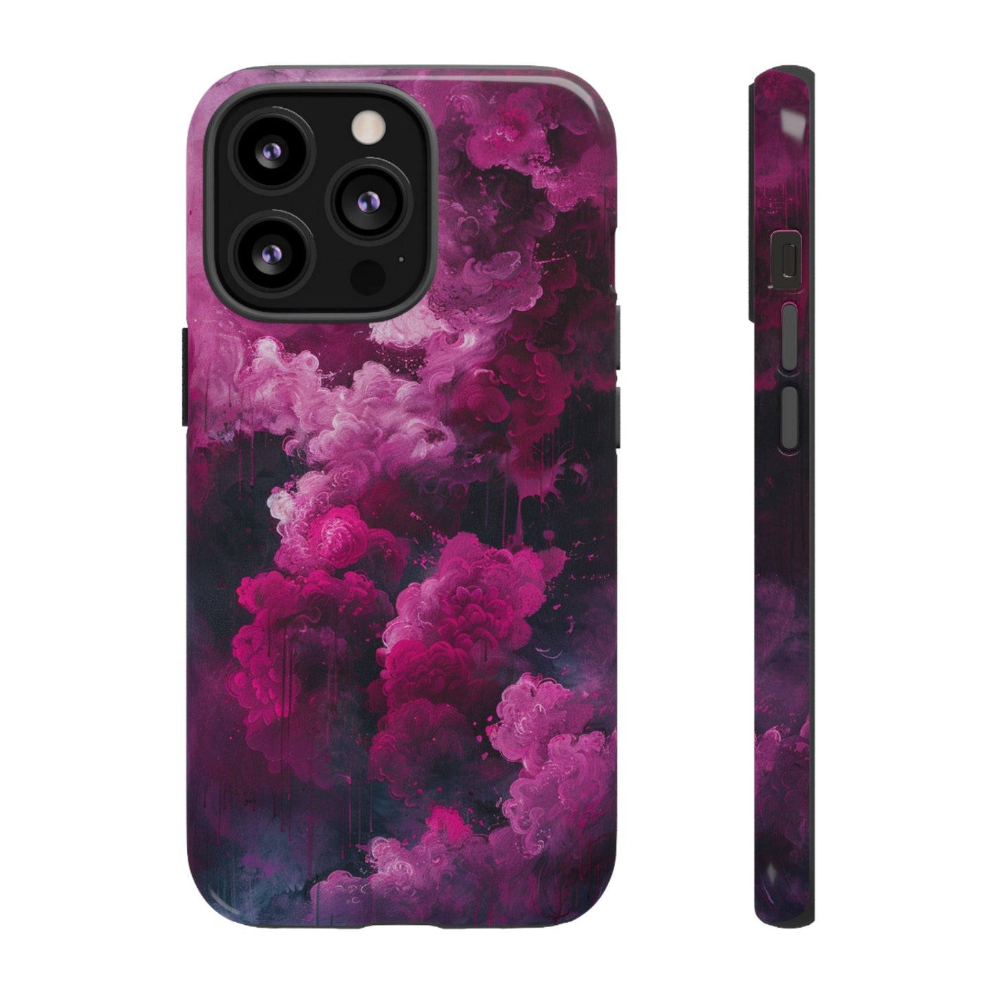 Magenta and Blue Color Explosion Phone Case