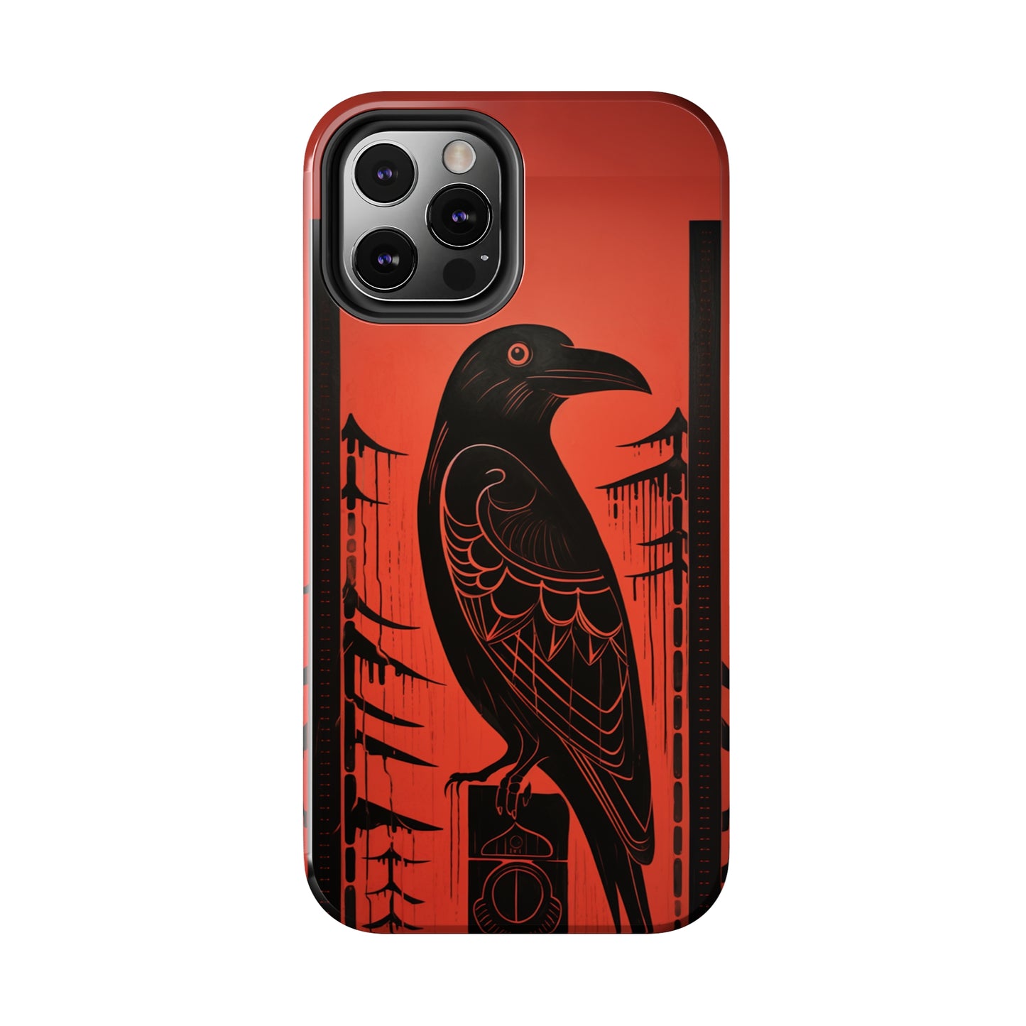 Mystic Totem: Northwest Native American Tribal Raven | Cultural Heritage iPhone Case