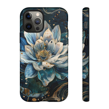 Zen Stained Glass Lotus Floral Design Phone Case