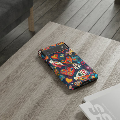 Bright Colorful Mexican Style Mural Painting Phone Case