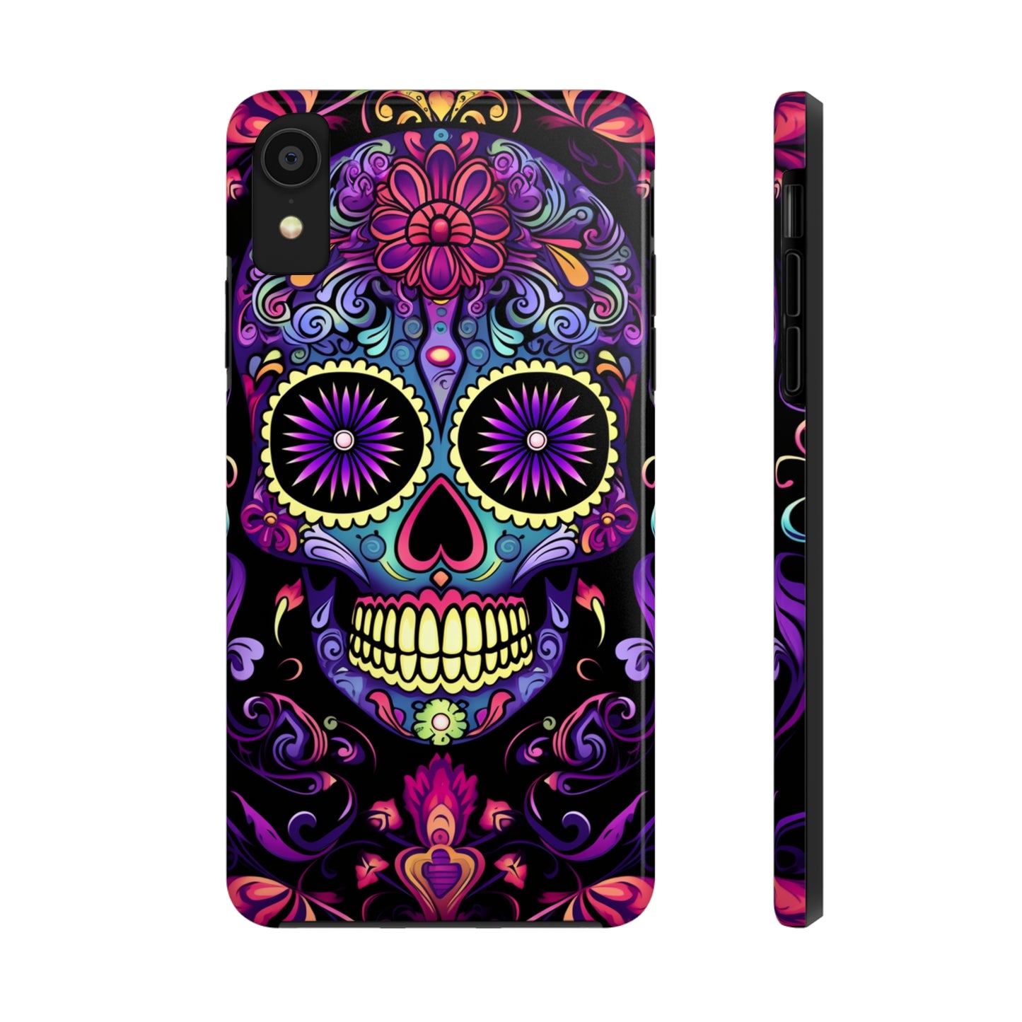 Sugar Skull iPhone Case | Dia de los Muertos Tough Case for iPhone 11, 12, 13