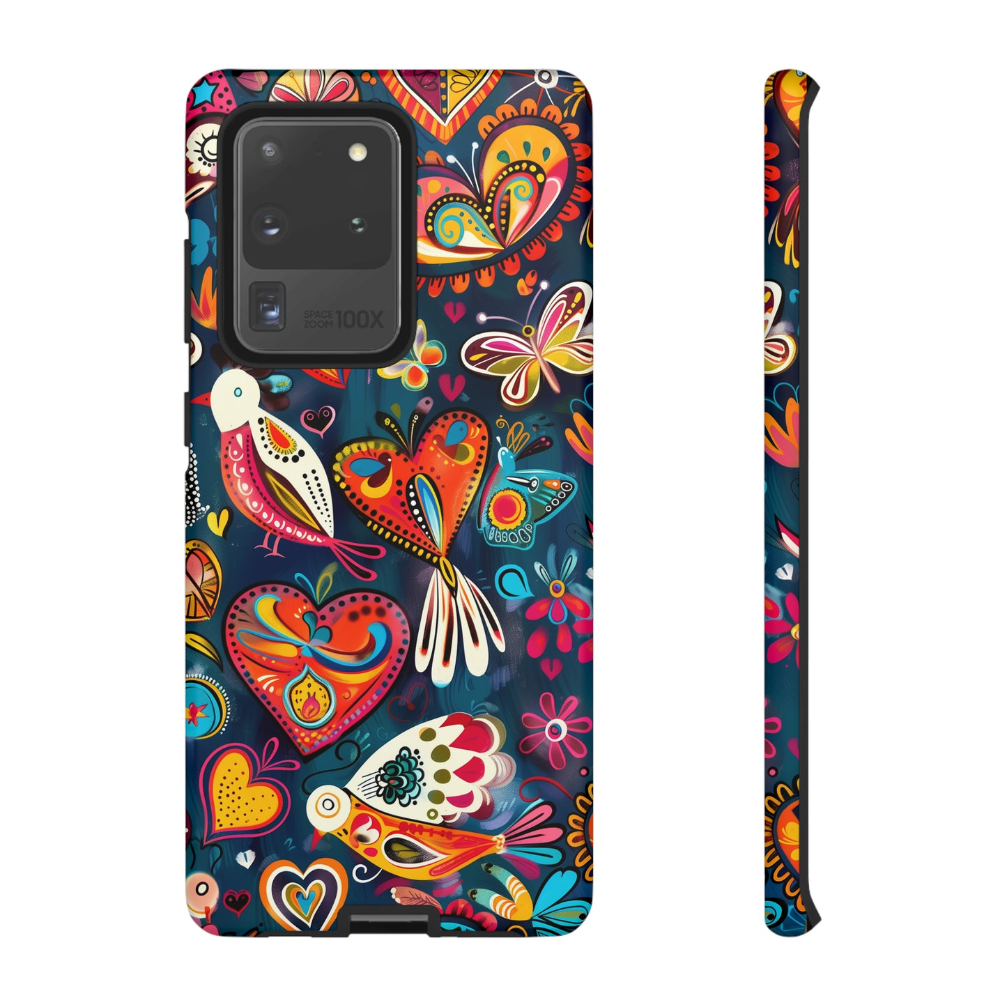 Bright Colorful Mexican Style Mural Painting Phone Case