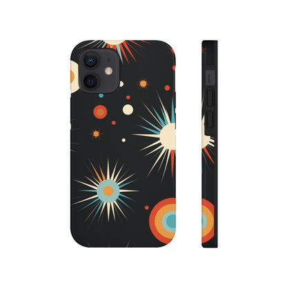 Mid-Century Atomic Age Tough iPhone Case | Retro Phone Cover