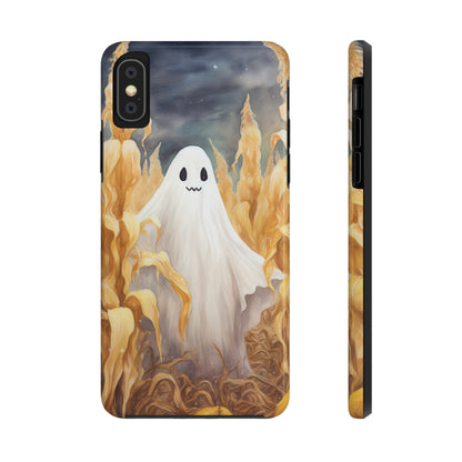 Ghost of Halloween Fall Pumpkins iPhone Case | Embrace the Spooky Autumn Vibes