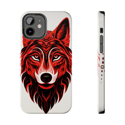 Mystic Echoes: Native American Tribal Wolf | Cultural Heritage iPhone Case