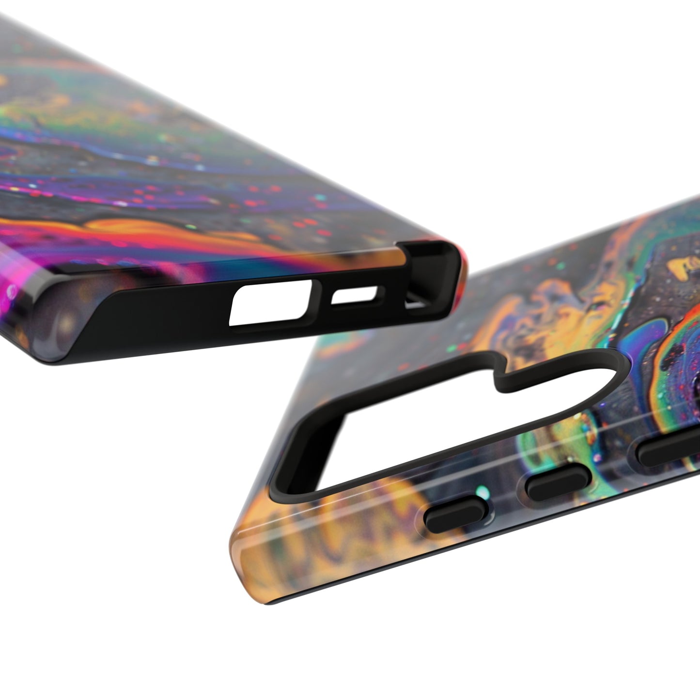 Opalescent Marbled Holographic Print Phone Case