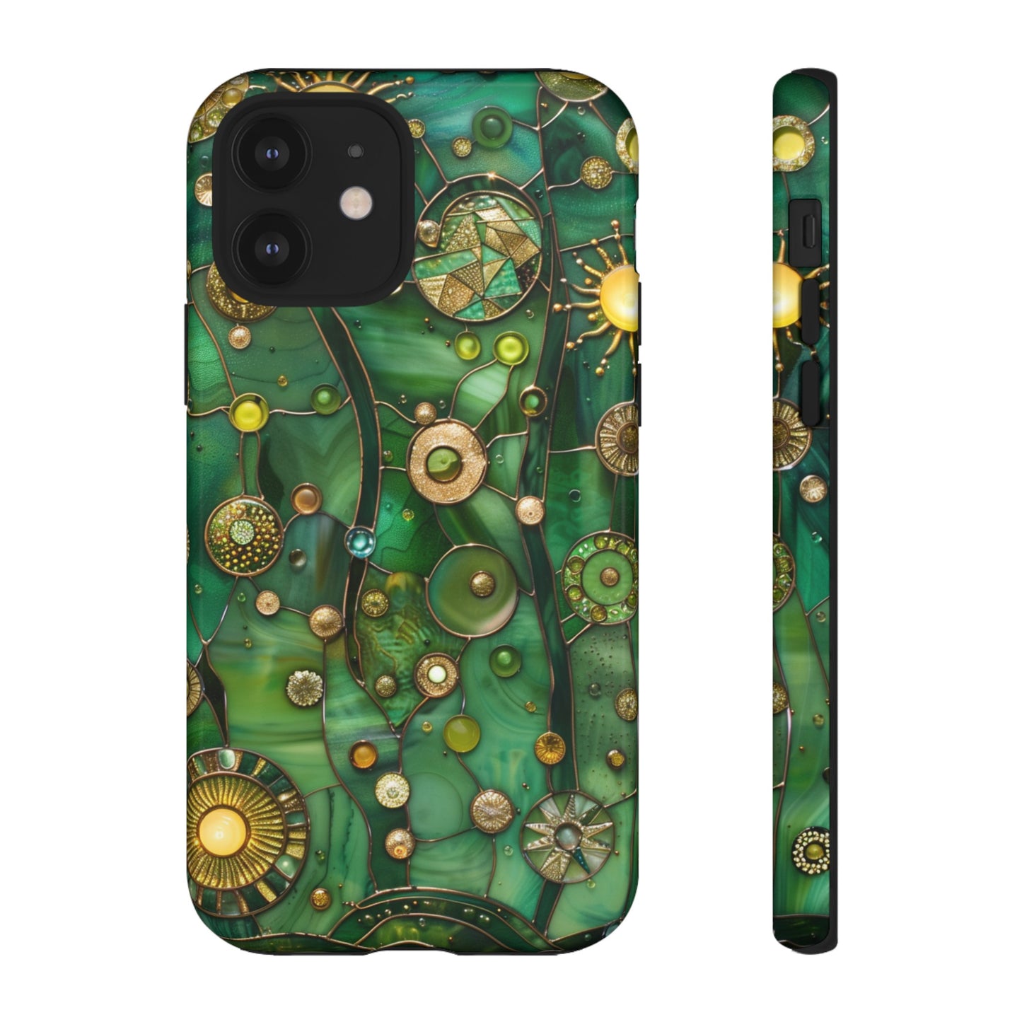 Green Celestial Stained Glass Mosaic Phone Case