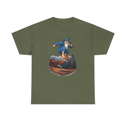 Wizard Skateboarding Fantasy T Shirt Magical Street Style Tee