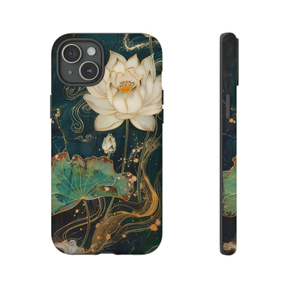 Zen Lotus Floral Full Moon Phone Case