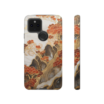 Chiyogami Floral Tough iPhone Case Galaxy S23 S22 S21 S20 Plus Ultra | Iphone 14 13 12 11 8 Pro Max Mini | Pixel 7 6 Pro 5 | Japanese Boho