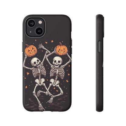 Dancing Skeletons with Jack-o'-Lanterns Phone Cover