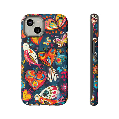 Bright Colorful Mexican Style Mural Painting Phone Case