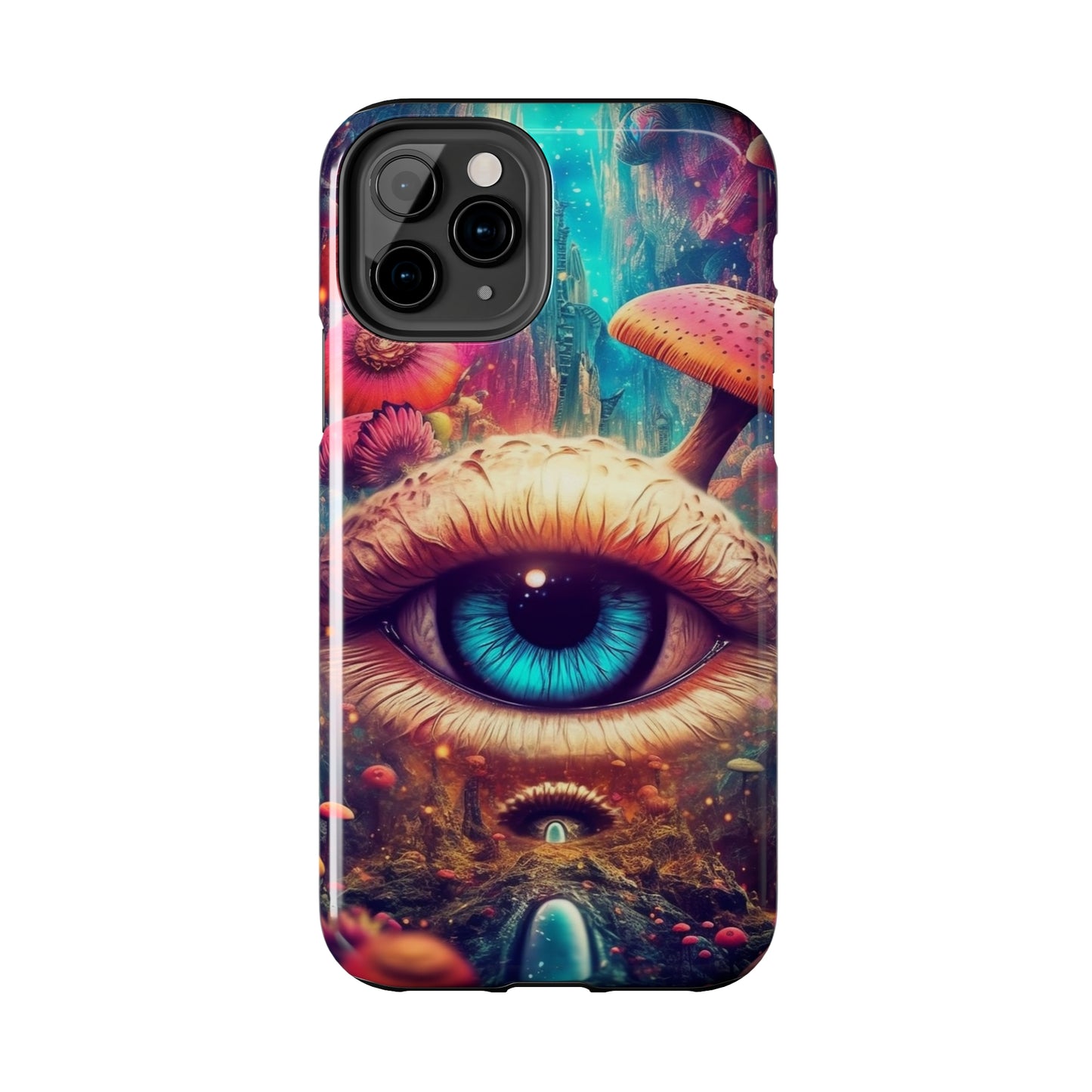 Eye of the Mushroom Psychedelic Art iPhone Case | Embrace the Trippy Enigma