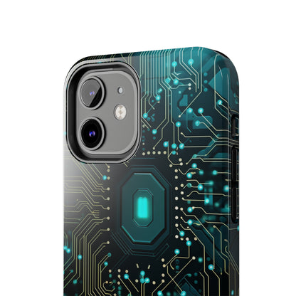 Neon Nexus: Cyberpunk Circuit Board | Futuristic Tech-Inspired iPhone Case