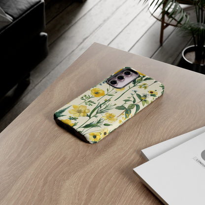 Floral Sage Yellow Wildflower Phone Case