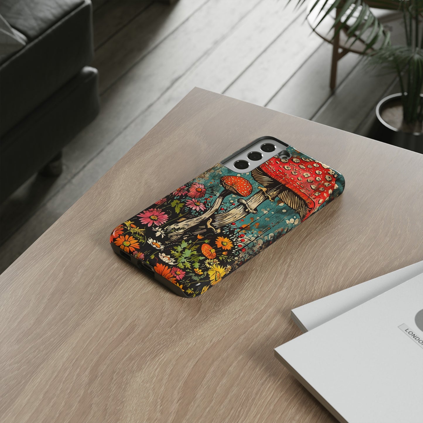 Trippy Magic Mushroom Retro Art Phone Case