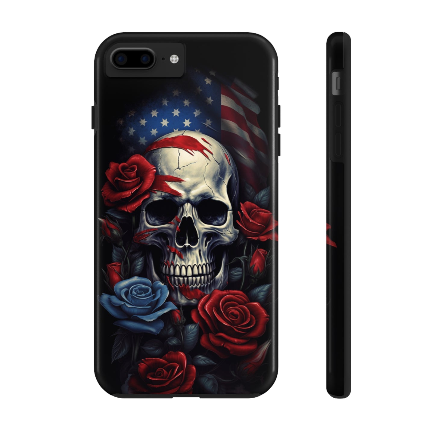 Skull USA Flag iPhone Case | Patriotic Edge with Stylish Protection