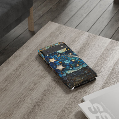 Boho Starry Night Stained Glass Artistry Phone Cover