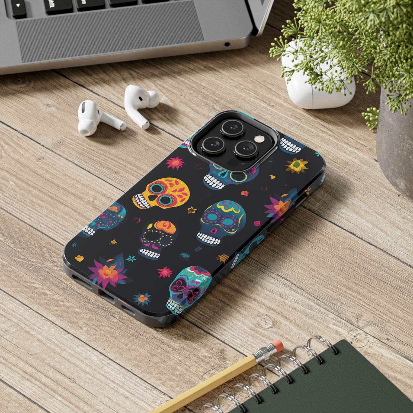 Sugar Skull iPhone Case | Day of the Dead Elegance for Apple iPhone Models