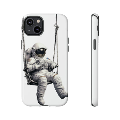 Astronaut on a Swing Phone Case