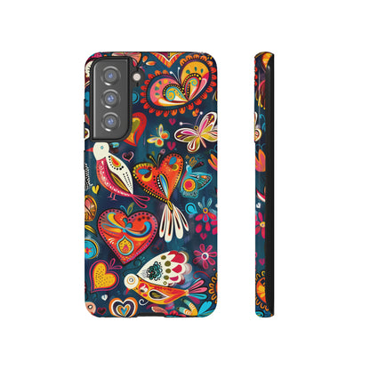 Bright Colorful Mexican Style Mural Painting Phone Case