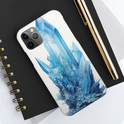 Healing Blue Crystal iPhone Case | Embrace Calmness and Serenity in a Stylish Package