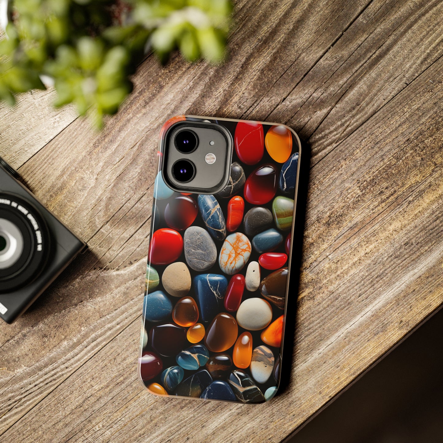 Glass Beach Rocks iPhone Case | Coastal Elegance and Protection | iPhone 11, 12, 13, SE 2020 Series