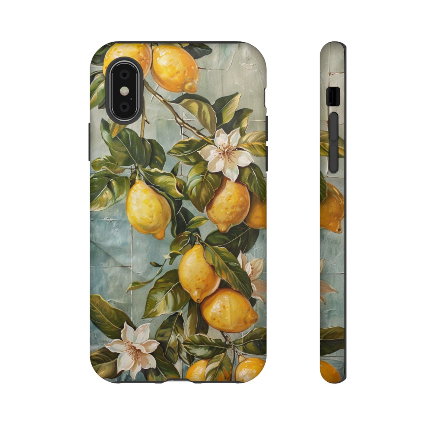 Mediterranean Lemon Tile Oil Painting iPhone 13 Case