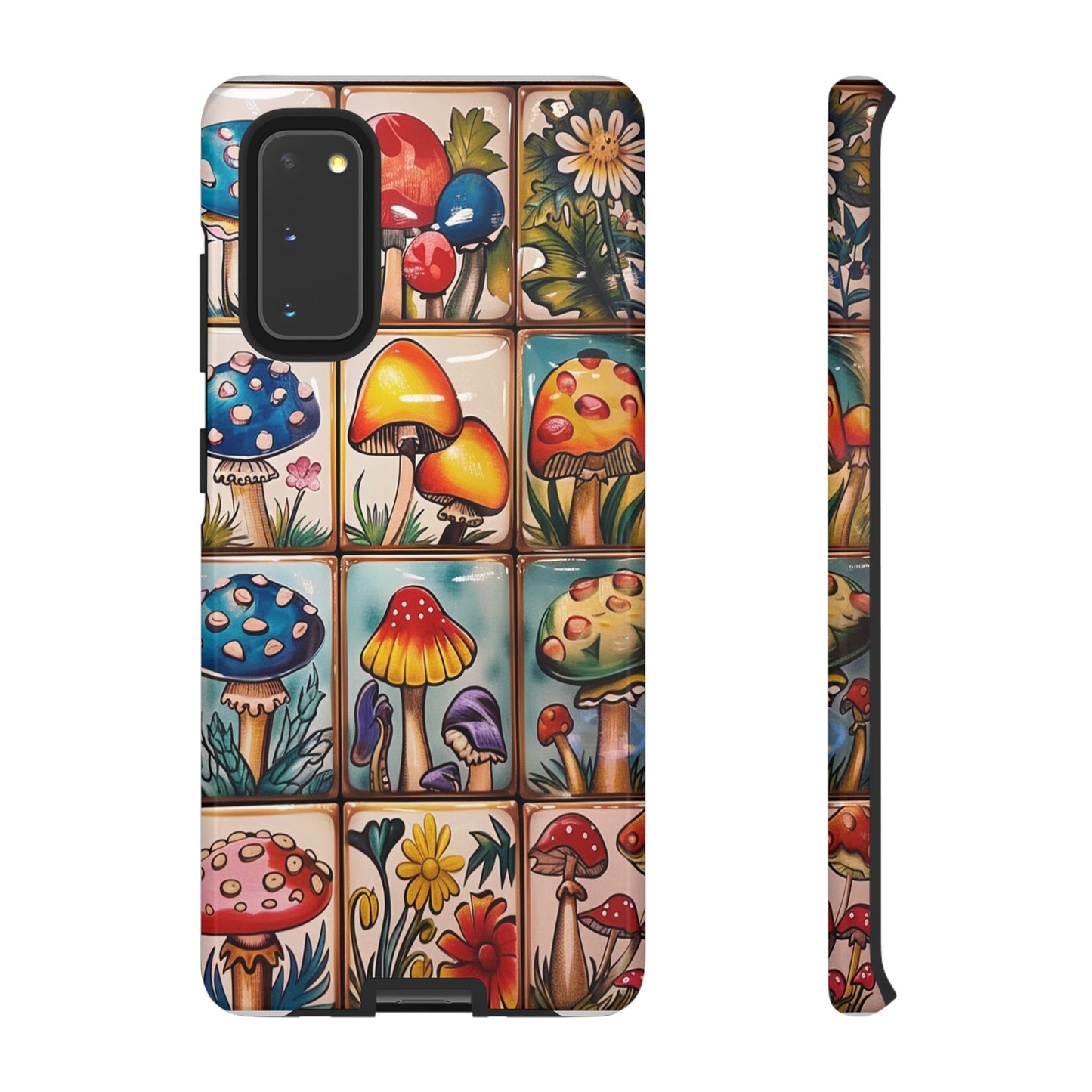 Trippy Magic Mushroom Tile  Abstract Art Phone Case