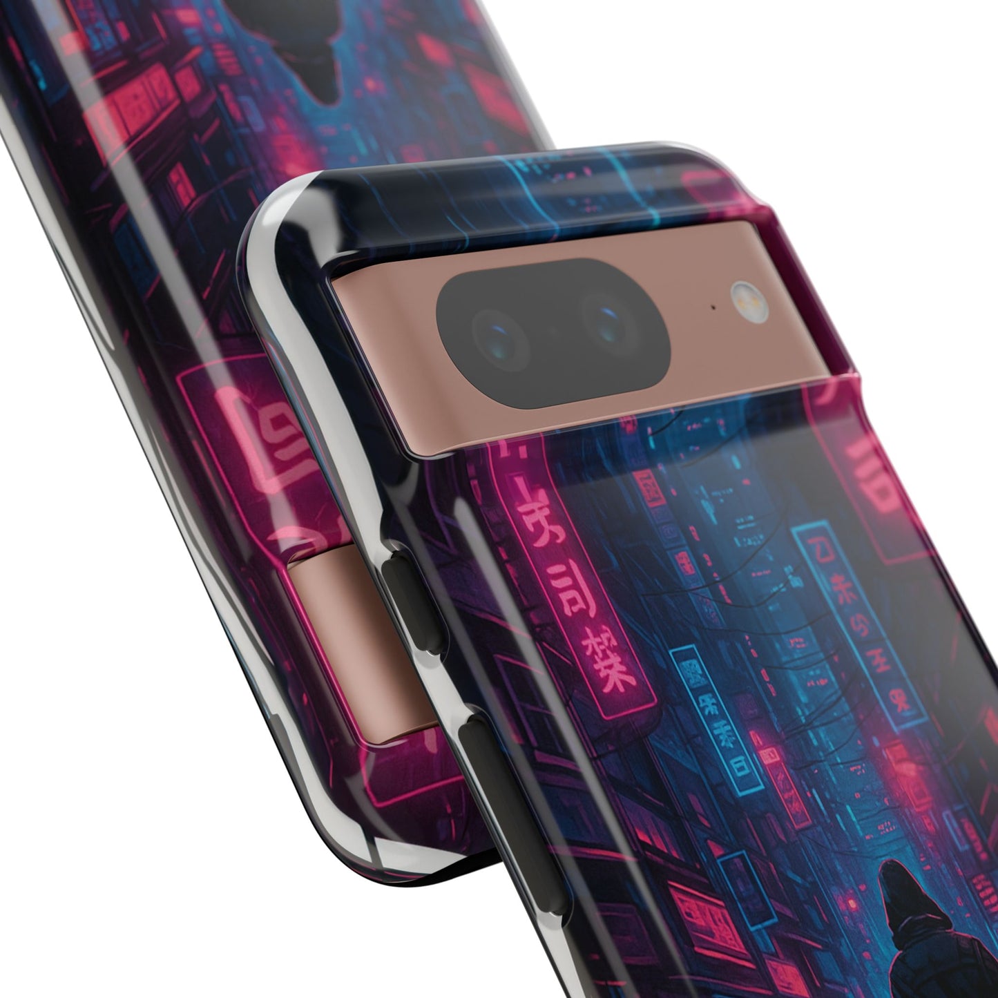 Retro sci-fi city cyberpunk phone cover for iPhone Samsung