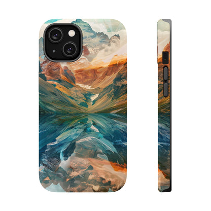 Reflections Mountain Sunset Lake MagSafe Phone Case