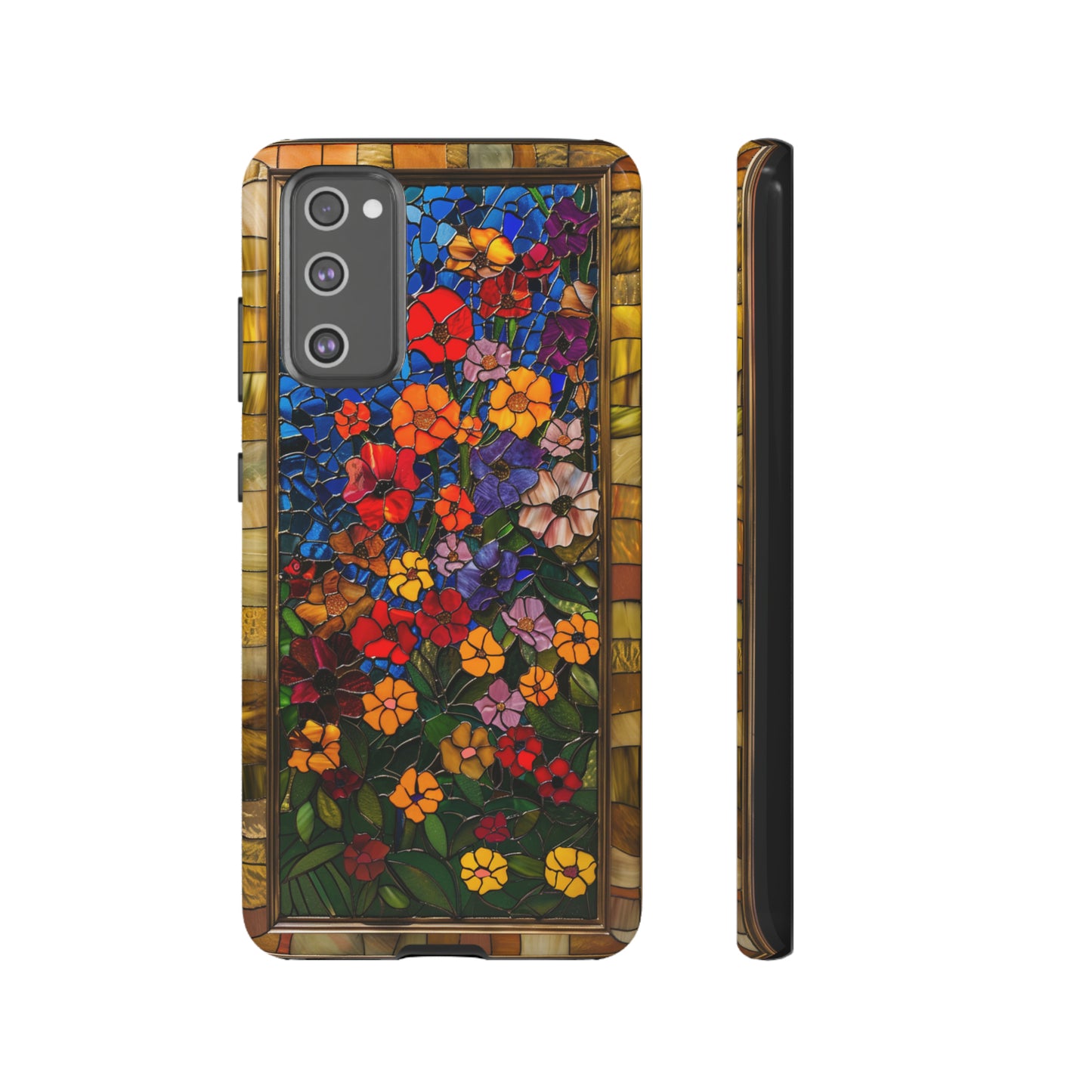 Gustav Klimt Style Flower Garden Painting Phone Case for iPhone 15, 14, Pro Max, 13, 12 & Samsung Galaxy S23, S22, S21, Google Pixel