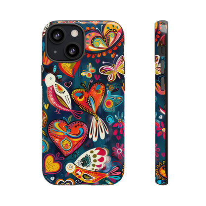 Bright Colorful Mexican Style Mural Painting Phone Case