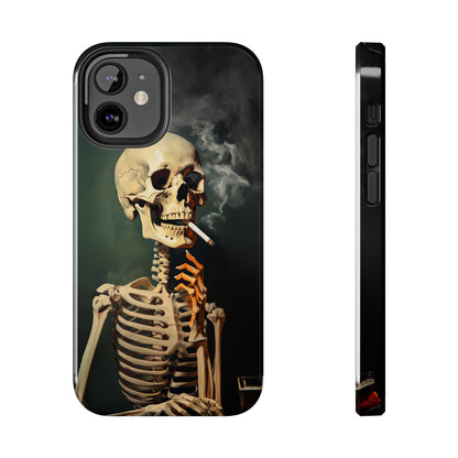 Smoking Skull iPhone Case | Edgy Style with a Mysterious Vibe for iPhone 11, 12, 13, 14, SE 2020 & Mor