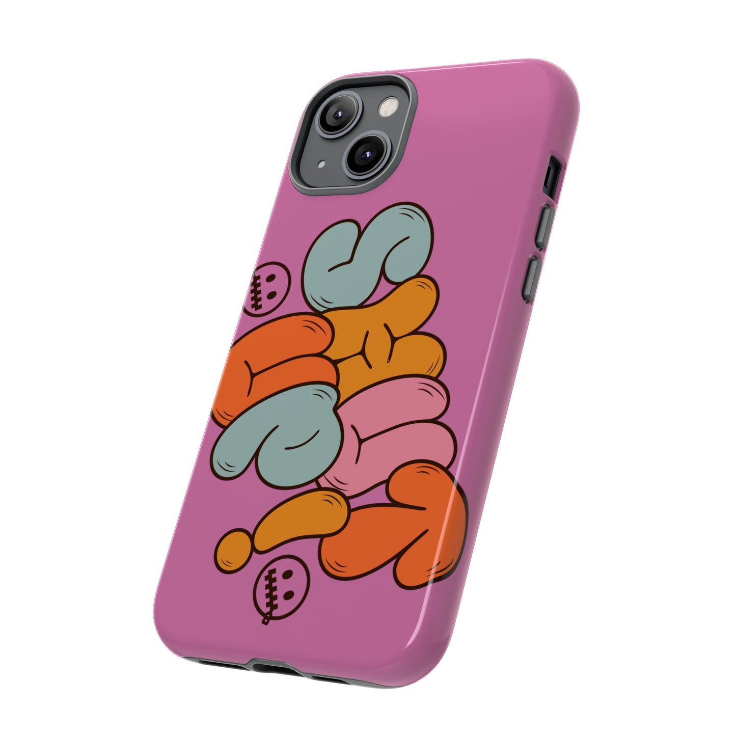 Shut Up Phone Case | Warm Retro Psychedelic Colors | For iPhone, Pixel, Samsung