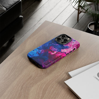 Magenta and Blue Color Explosion Phone Case