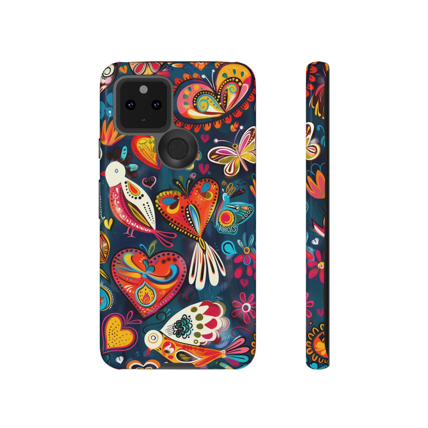 Bright Colorful Mexican Style Mural Painting Phone Case