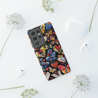 Butterfly Magic Hearts Phone Case