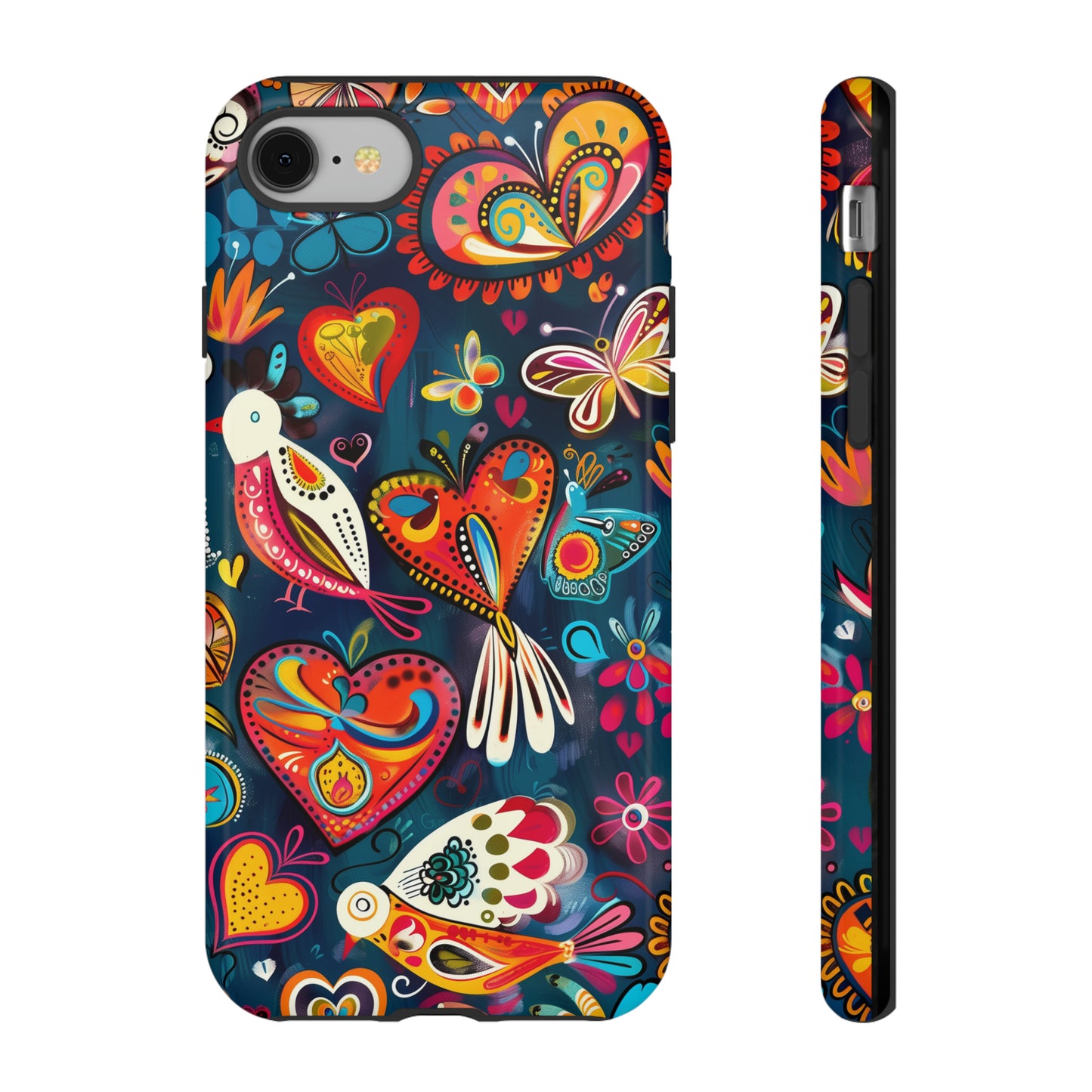 Bright Colorful Mexican Style Mural Painting Phone Case