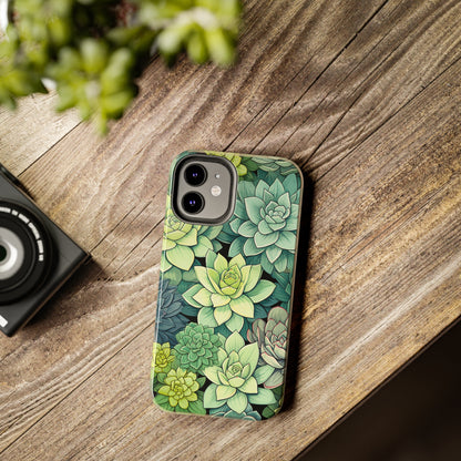 Succulent Desert Cactus Floral iPhone Case | Embrace the Beauty of Arid Elegance