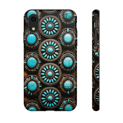 Vintage Navajo Native American Turquoise Concho Phone Case