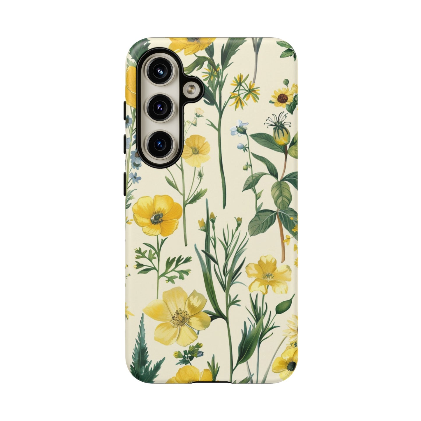 Floral Sage Yellow Wildflower Phone Case