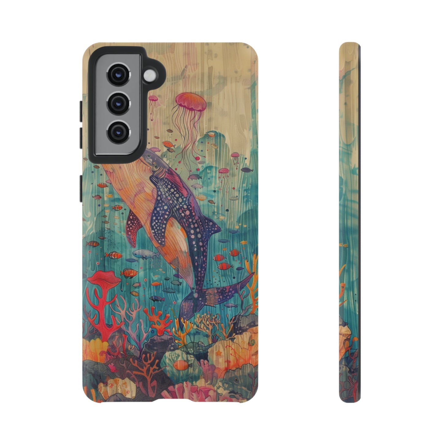 Whale Shark, Turtle, Manta Ray Phone Case