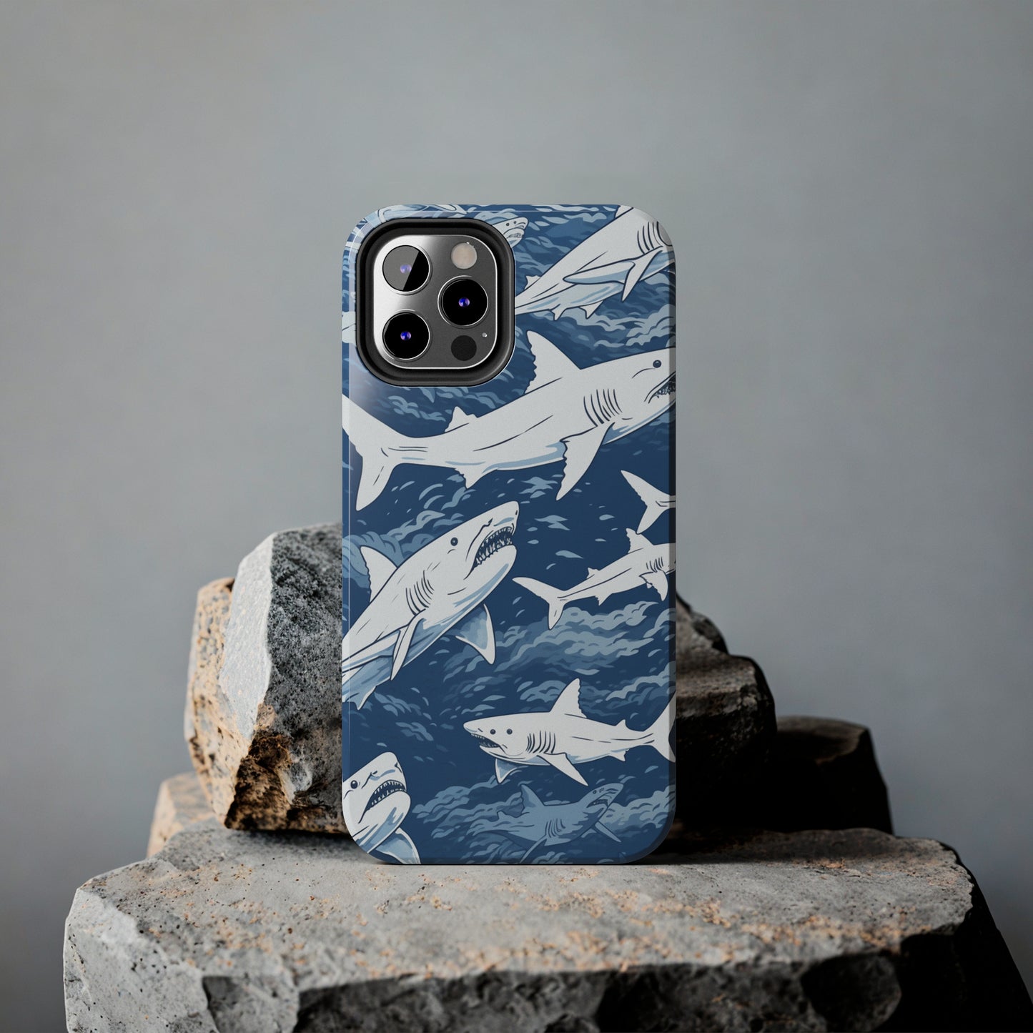 Shark Design: Dive into the Depths with an Aquatic Adventure iPhone Case