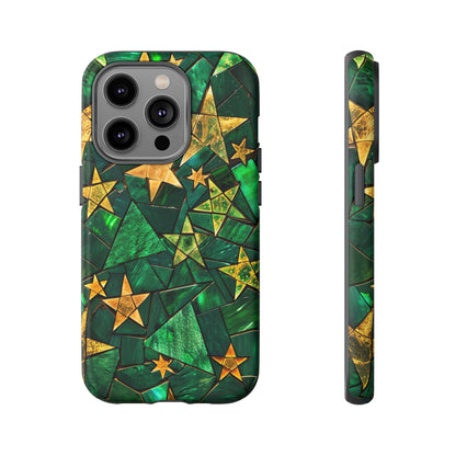 Green Celestial Stained Glass Mosaic Phone Case