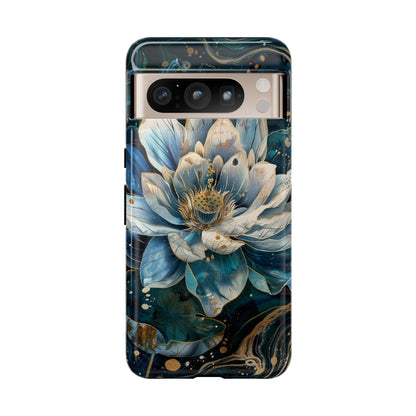 Zen Stained Glass Lotus Floral Design Phone Case