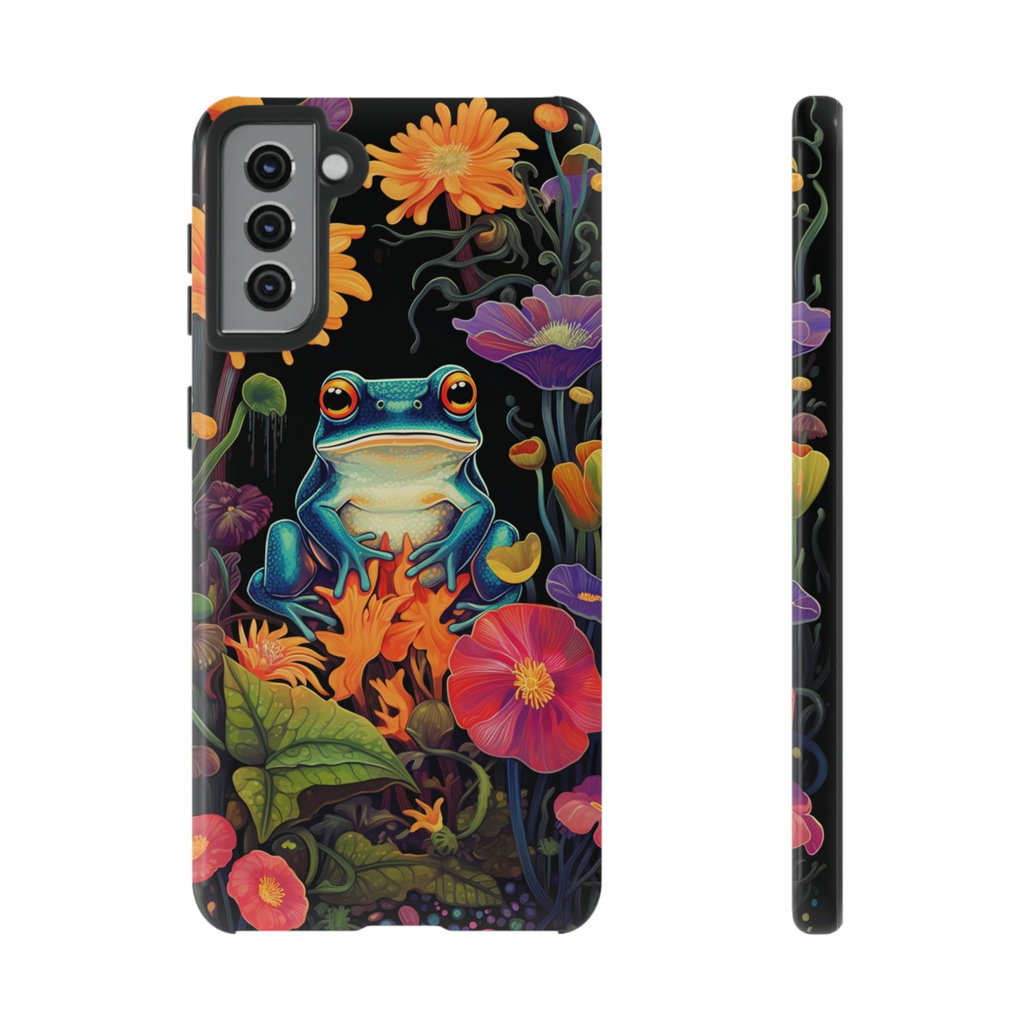 Floral Frogs Elegance Phone Case for Google Pixel, iPhone & Samsung Galaxy